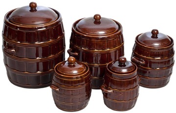 BECZKA 12L Z KOŁNIERZEM+ POKRYWKA+ KAMIEŃ DOCISKOW