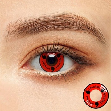 Soczewki naruto sharingan anime cosplay itachi