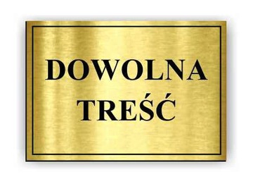grawerowana TABLICZKA na dystansach Gabinet BIURO 30x15 cm + DYSTANSE 5 szt