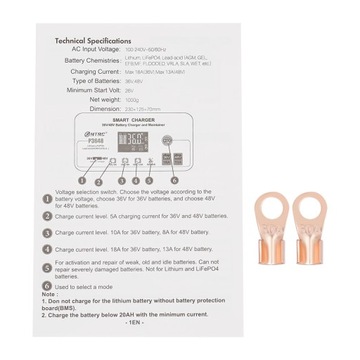 Зарядное устройство для гольф-кара 36В18А