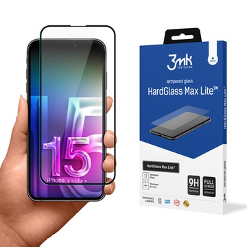Szkło do iPhone 15 Pro Max, 3mk HardGlass Max Lite