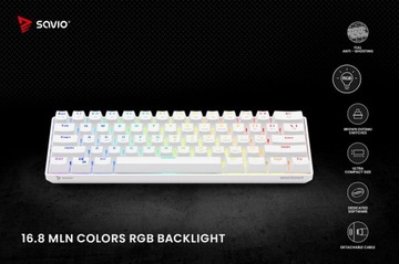 Механическая клавиатура SAVIO Whiteout BROWN
