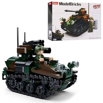 Кирпичи Визель Танк Плавание Армия Армия + LEGO ОРУЖИЕ
