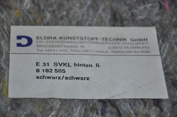 BMW E31 850 840 ЗАДНЯЯ СТОРОНА ЧЕРНАЯ ЛЕВАЯ ИДЕАЛЬНАЯ