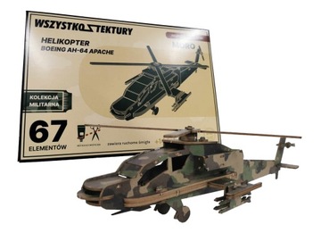 Puzzle 3D Model do składania HELIKOPTER BOEING APACHE