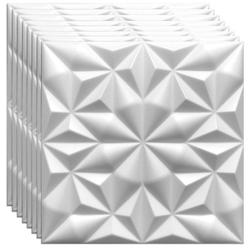 Białe kasetony 3D PANELE ŚCIENNE ONYX 2m2 piankowe