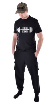 Spodnie BOJÓWKI Legalna Sztanga czarne XL premium TALL dla wysokich