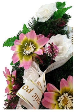 ПОХОРОННЫЙ АССОРТИМЕНТ, ЦВЕТЫ НА МОГИЛУ, КОМПОЗИЦИЯ