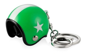 Breloczek do skutera zielony kask do Vespy motor prezent dla motocyklisty