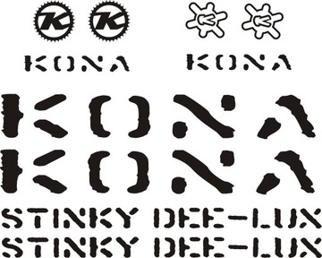 KONA STYNKY DEE LUX 36-5C naklejki RÓŻNE KOLORY