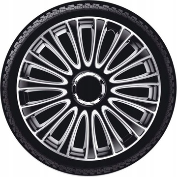 RACING LE MANS AUTOSTYLE Комплект 17-дюймовых колпаков, черный