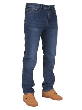 Spodnie męskie jeans W:42 112 CM L:32 granat