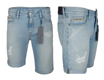 CALVIN KLEIN JEANS SPODENKI JEANSOWE VINTAGE 34