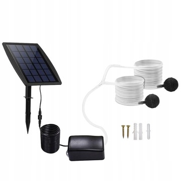 Solarna pompa powietrza natleniacza stawu na