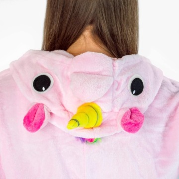 Unicorn Commons Kigurumi Ярко -розовая пижама размеры также гостюшна Unisex