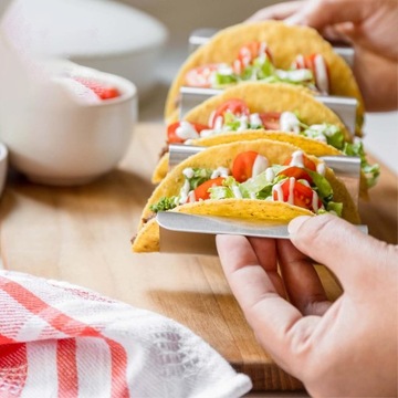 СТАЛЬНАЯ РУЧКА ДЛЯ ЗАКУСОК ДЛЯ ТАКОС, 6 ШТ.