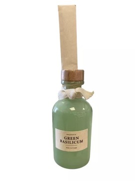 DYFUZOR ZAPACHOWY Z PATYCZKAMI FRAGRANCE GREEN BASILICUM