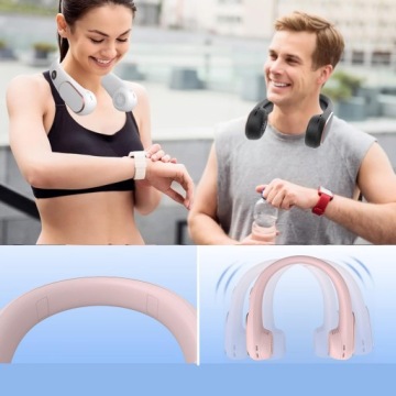 МИНИ-ВЕНТИЛЯТОР ПОРТАТИВНЫЙ ВЕНТИЛЯТОР USB ПОДВЕСНЫЕ НАУШНИКИ БЕЗ ЛИСТЕЙ МОЩНЫЕ