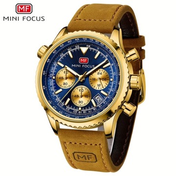 MINIFOCUS wielofunkcyjny męski zegarek kwarcowy Luminous WR Fashion