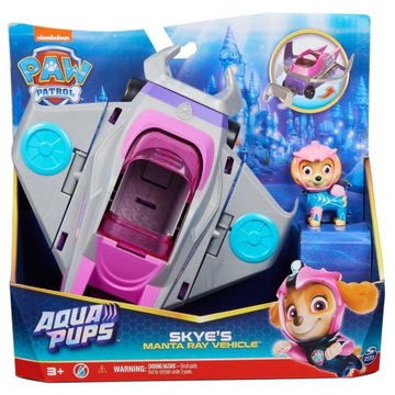 НАБОР МАШИНЫ PAW PATROL AQUA PUPS С ФИГУРКОЙ СКАЙ