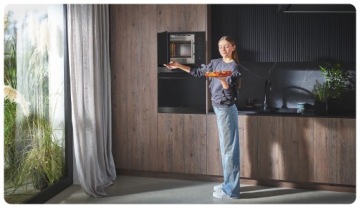 AMICA STUDIO Набор встраиваемой бытовой техники «Пицца» Черное стекло для кухни 5 ЛЕТ