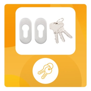 НАБОР ДЛЯ КАЛИТКИ INOX PREMIUM LOCK HANDLE INSERT NICKEL GAMAR