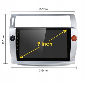 РАДИО ANDROID GPS CITROEN C4 2004-2009 CARPLAY 32G