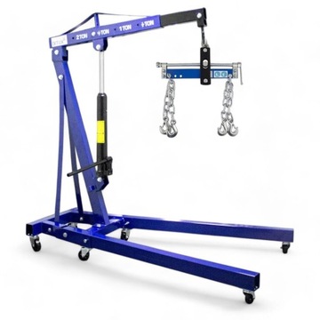 Гидравлический кран мастерской 2Т, складной, грузоподъемность до 2000 кг.