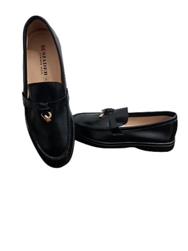 SIADER E722 МОКАСИНЫ, ЧЕРНЫЕ, РАЗМЕР. 39