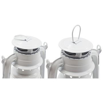 РЕТРО МАСЛЯНАЯ ЛАМПА С ФИТИЛЕМ + МАСЛО 0,5л БЕЛАЯ