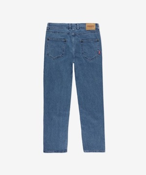 Męskie niebieskie spodnie jeansowe PROSTO jeans Regular Pocklog W32L34