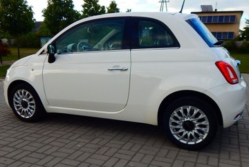 Fiat 500 II Seria 4 1.2 69KM 2017 Fiat 500 1.2 Lounge szklany dach jasny środek ładny zadbany bezwypadkowy, zdjęcie 5