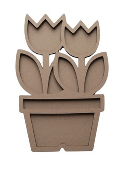 Sensokarton Tulipany w doniczce