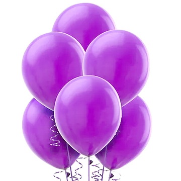 Balony lawendowe duże pastelowe 1-99 urodziny 100x