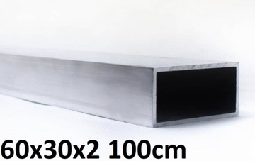 Profil aluminiowy 60x30x2mm gat.6060 | 100cm