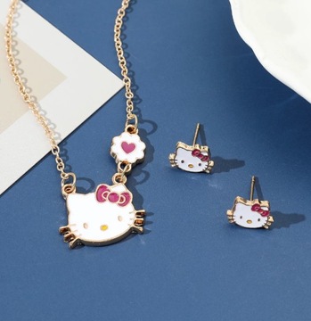 Комплект колье и сережек для девочек Hello Kitty Cat Set