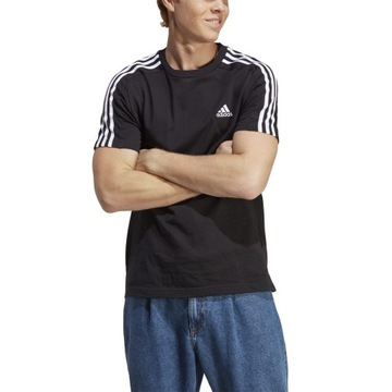 Koszulka męska Adidas Essentials Single Jersey 3-Stripes Tee IC9334 r.M