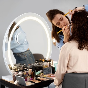 Зеркало для макияжа с мерцающей светодиодной подсветкой высотой 50 см в голливудском стиле ELECWISH