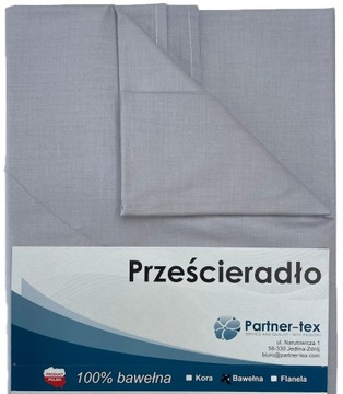 Prześcieradło BAWEŁNIANE POLSKIE 120x200 BEZ GUMKI