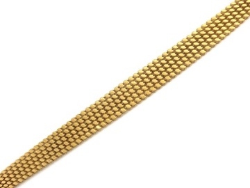 Szeroka złota bransoleta 585 damska ruchoma taśma elegancka r20 na prezent