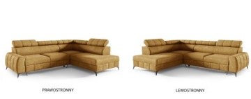 LONDON серый угловой диван с регулируемыми подголовниками