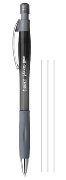 BIC VELOCITY PRO OŁÓWEK AUTOMATYCZNY GUMKA LEKKI WYTRZYMAŁY + 3x GRAFIT