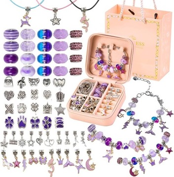 Набор для изготовления браслетов Бусины для изготовления ювелирных изделий Сумка CHARMS