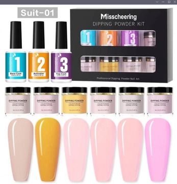 Пудра-макалка TITANIUM MANICURE KIT 6шт.