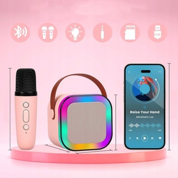 Караоке Bluetooth Set беспроводной динамик + 2 микрофоны для детей