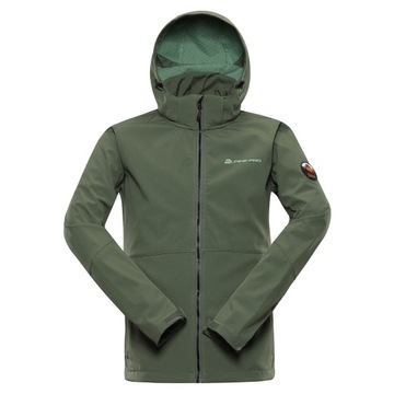 ALPINE PRO Kurtka trekkingowa męska softshell 8000 Merom zielony r.M