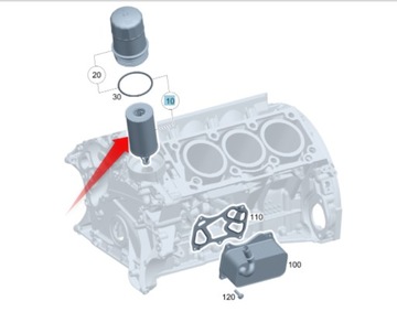 FILTR OLEJE MERCEDES A2761800009