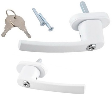 2x КЛЮЧ ЗАМКА РУЧКИ БЕЛОГО ОКНА