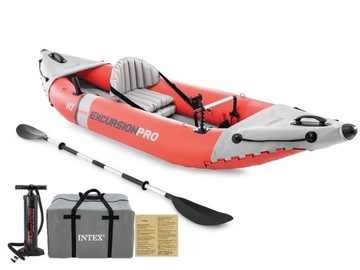 INTEX 68303 КАЯК Excursion Pro K1 + ВЕСЛО + НАСОС + СУМКА ДЛЯ ТРАНСПОРТИРОВКИ
