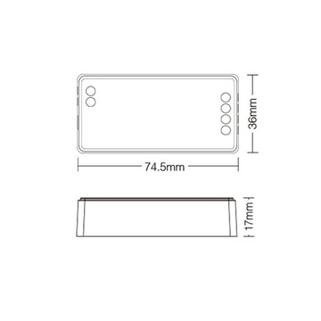 СВЕТОДИОДНЫЙ КОНТРОЛЛЕР MILIGHT FUT035S+ КОНТРОЛЛЕР 2в1 35S и 36S МОНО/СВЕТОДИОДНАЯ ЛЕНТА CCT